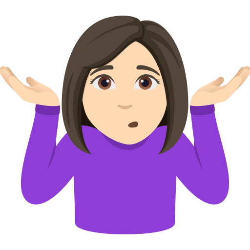 Mulher Dando De Ombros: Pele Clara para JoyPixels 10.0