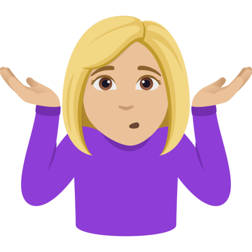 Mulher Dando De Ombros: Pele Morena Clara para JoyPixels 10.0