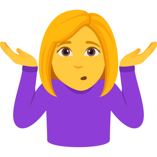 Mulher Dando De Ombros para JoyPixels 10.0