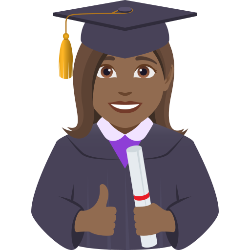 Aluna: Pele Morena Escura para JoyPixels 10.0