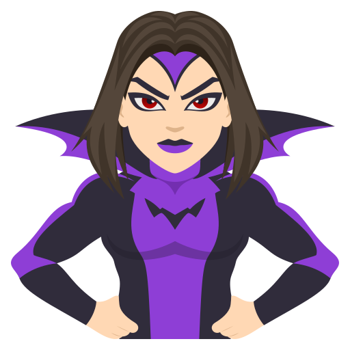 Supervilã: Pele Clara para JoyPixels 10.0