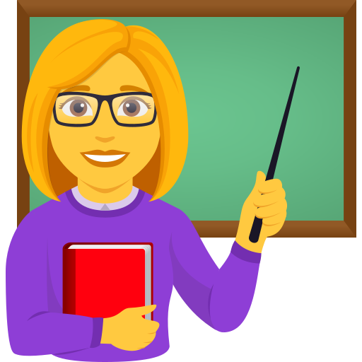 Woman Teacher for JoyPixels 10.0