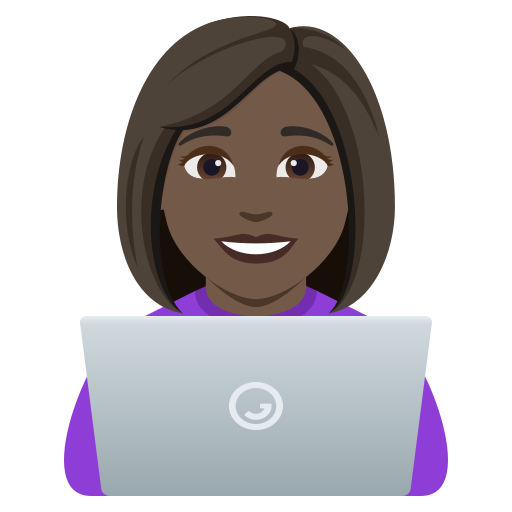 Tecnóloga: Pele Escura para JoyPixels 10.0