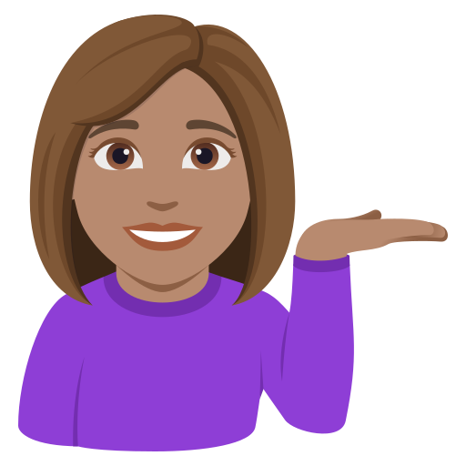 Жінка тягне руку: середній тон шкіри для JoyPixels 10.0