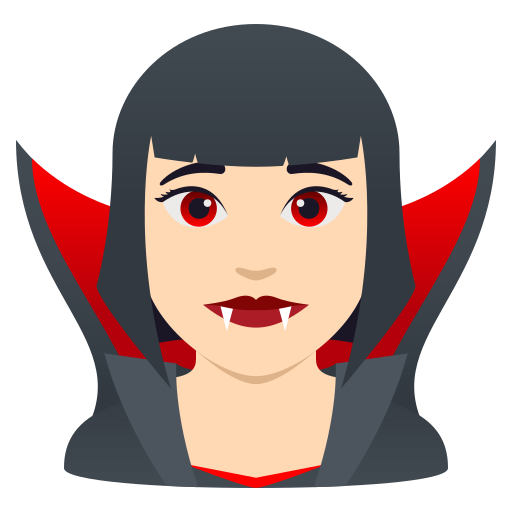 Mulher Vampira: Pele Clara para JoyPixels 10.0