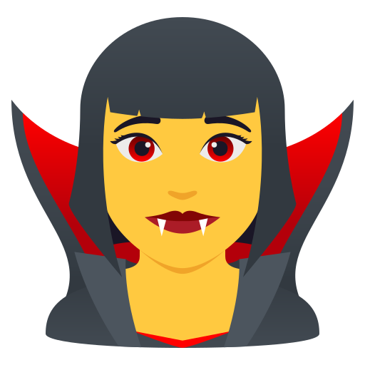 Kobieta wampir dla JoyPixels 10.0