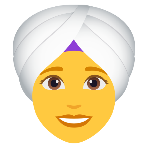 Жінка в тюрбані для JoyPixels 10.0