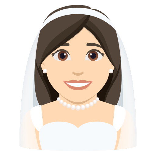 Noiva Com Véu: Pele Clara para JoyPixels 10.0