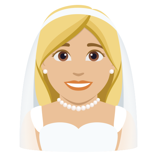 Noiva Com Véu: Pele Morena Clara para JoyPixels 10.0