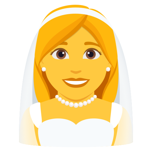 Жінка у фаті для JoyPixels 10.0