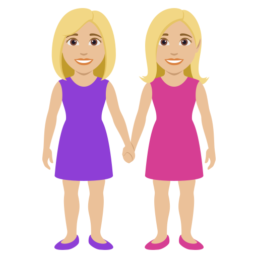 Duas Mulheres De Mãos Dadas: Pele Morena Clara para JoyPixels 10.0