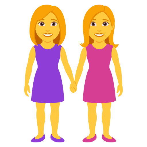 第手拉手的两个女人号为第JoyPixels 10.0号