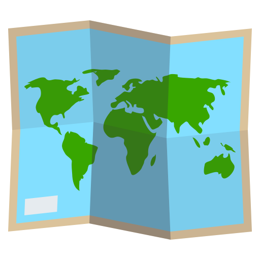 Карта світу для JoyPixels 10.0