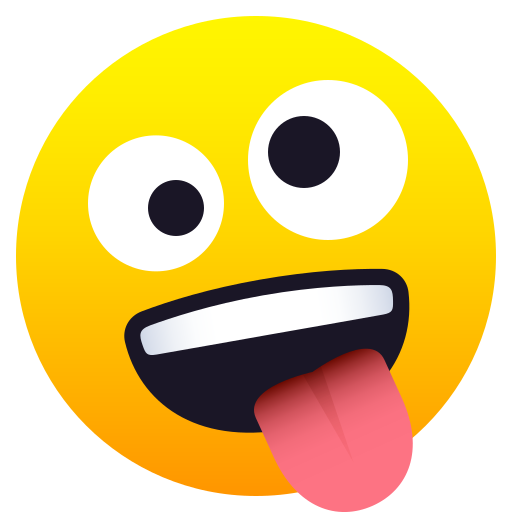 Божевільне обличчя для JoyPixels 10.0