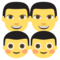 Familia: Hombre, Hombre, Niño, Niño