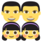 Familia: Hombre, Hombre, Niña, Niña