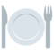 Cuchillo Y Tenedor Con Un Plato