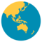 Globo Terráqueo Mostrando Asia Y Australia