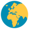 Globo Terráqueo Mostrando Europa Y África