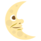 Luna De Cuarto Menguante Con Cara