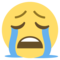 Cara Llorando Fuerte