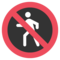 Prohibido El Paso De Peatones