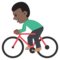 Persona En Bicicleta: Tono de Piel Oscuro