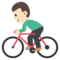 Persona En Bicicleta: Tono de Piel Claro