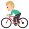 Persona En Bicicleta: Tono de Piel Claro Medio