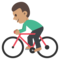 Persona En Bicicleta: Tono de Piel Medio