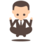 Persona De Traje Levitando