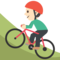 Persona En Bicicleta De Montaña: Tono de Piel Claro