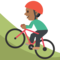 Persona En Bicicleta De Montaña: Tono de Piel Oscuro Medio