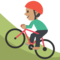 Persona En Bicicleta De Montaña: Tono de Piel Medio