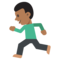 Persona Corriendo: Tono de Piel Oscuro Medio