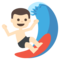 Persona Haciendo Surf: Tono de Piel Claro