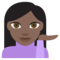 Persona De Mostrador De Información: Tono de Piel Oscuro