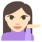 Persona De Mostrador De Información: Tono de Piel Claro
