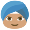 Persona Con Turbante: Tono de Piel Medio