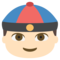 Persona Con Gorro Chino: Tono de Piel Claro
