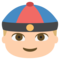Persona Con Gorro Chino: Tono de Piel Claro Medio