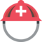 Casco Con Una Cruz Blanca