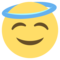Cara Sonriendo Con Aureola