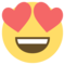 Cara Sonriendo Con Ojos De Corazón