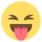Cara Con Ojos Cerrados Y Lengua Fuera