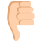 Pulgar Hacia Abajo: Tono de Piel Claro Medio