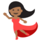 Mujer Bailando: Tono de Piel Oscuro Medio