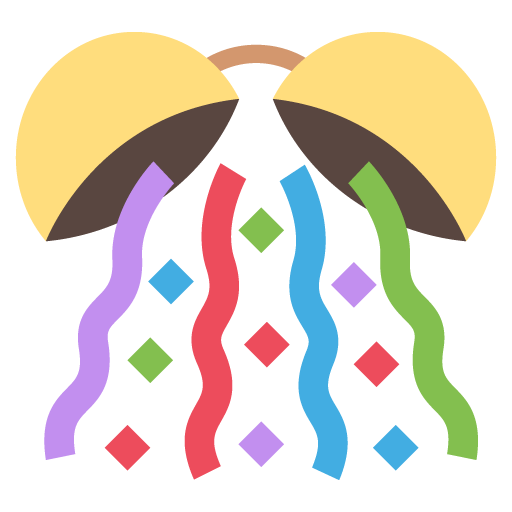 كرة أوراق ملونة