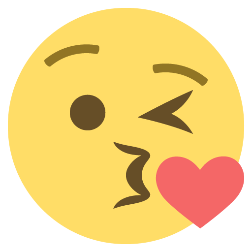 وجه يرسل قبلة