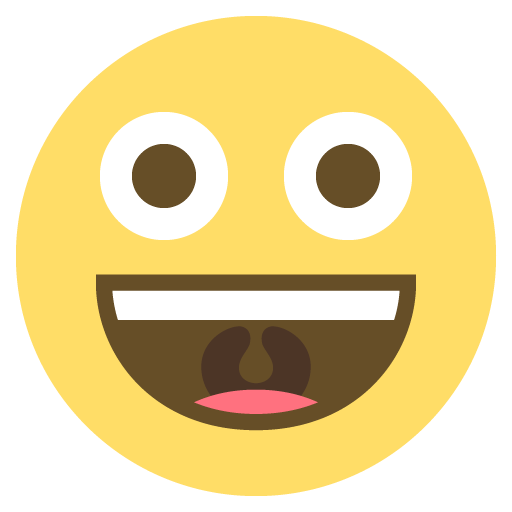 وجه بابتسامة عريضة